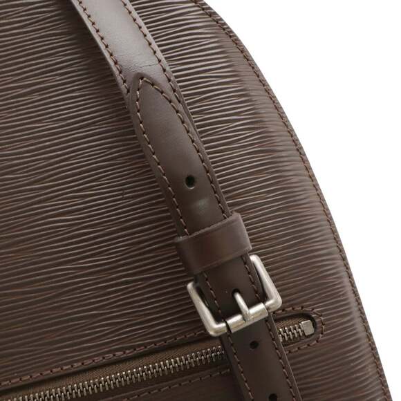 LOUIS VUITTON Authentic Brown Leather Shoulder Bag - Picture 6 of 10